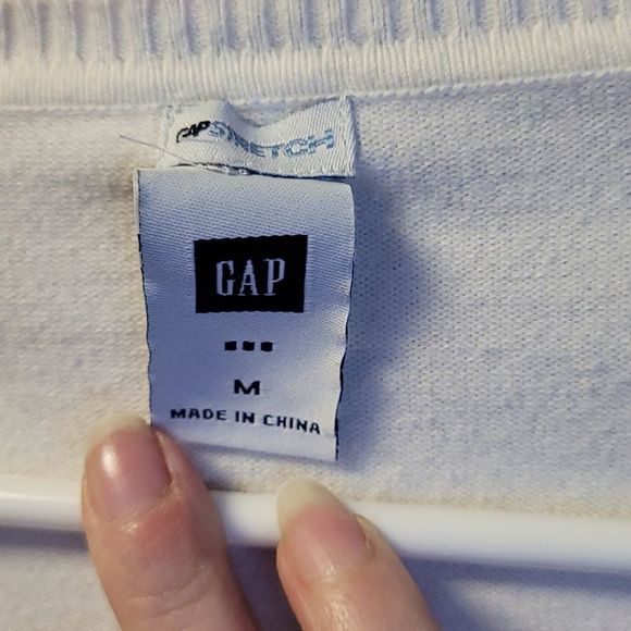 Gap Stretch Long Sleeve Sweater V-Neck Banded Hem Lightweight Pullover Cardigan - Picture 4 of 16